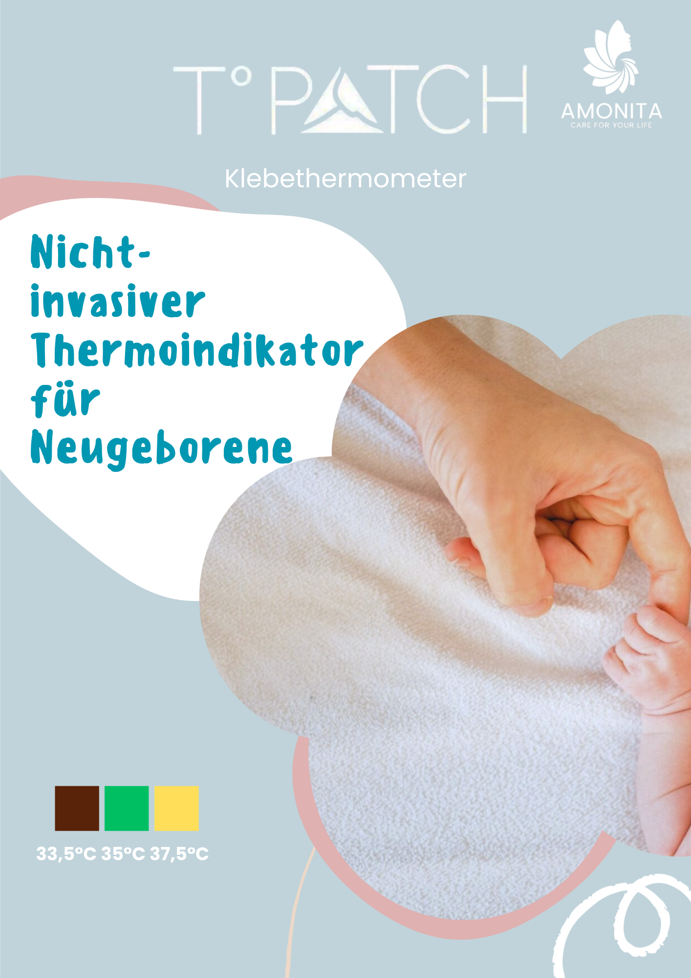 T-PATCH® Klebethermometer für Neugeborene 32 ST. – Bild 2