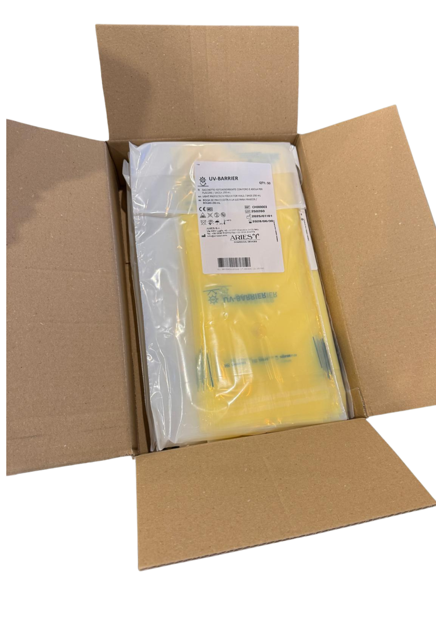 Lichtschutzbeutel gelb für 2000-3000 ml Beutel – Bild 4